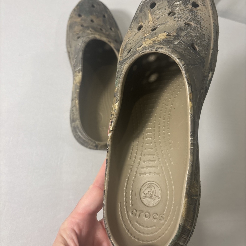 Crocs Freesail Realtree Camo Mules Slip On Shoes Women's Size 10 Comfort - Picture 5 of 9